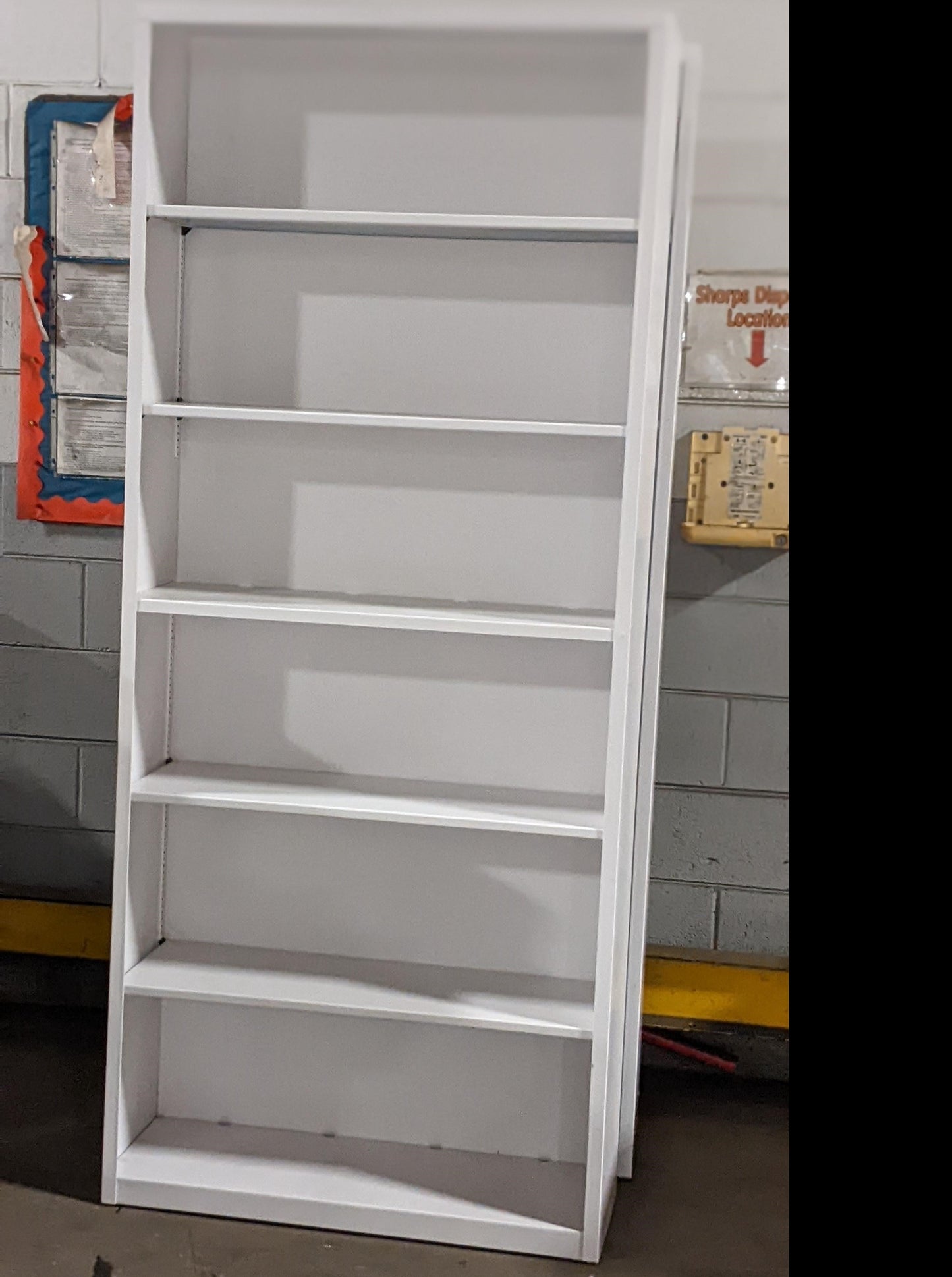 6 HIGH ADJUSTABLE SHELF BOOKCASE