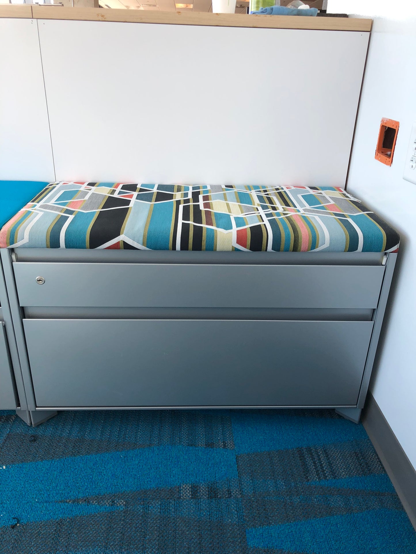 STEELCASE | 1 1/2 DRAWER/DRAWER LATERAL FILE, FLUSH STEEL FRONT