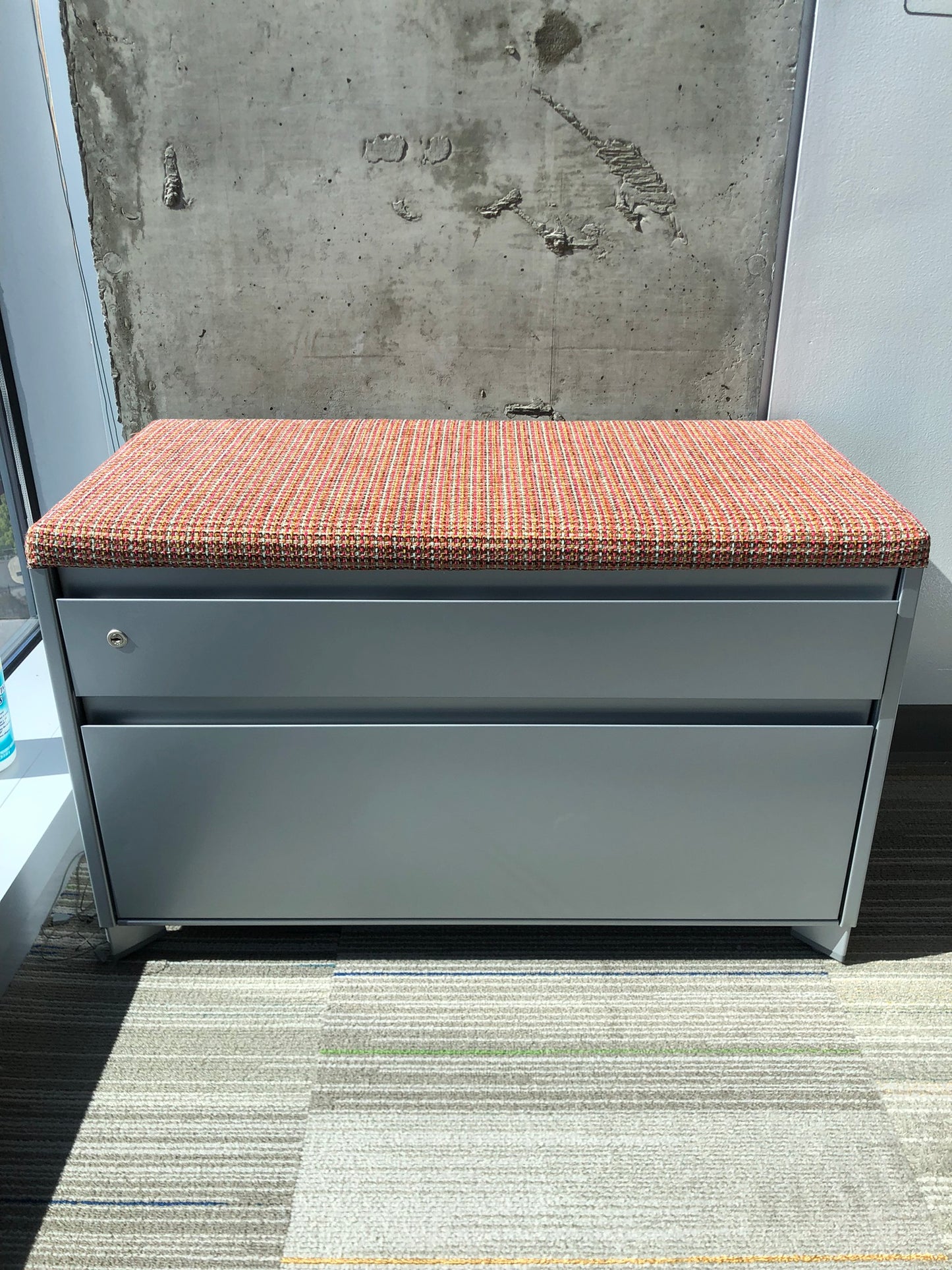 STEELCASE | 1 1/2 DRAWER/DRAWER LATERAL FILE, FLUSH STEEL FRONT