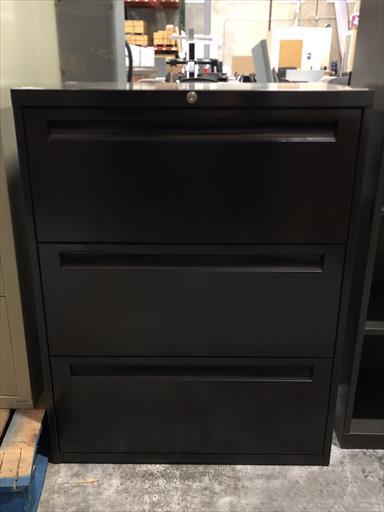 STEELCASE 3 DRAWER LATERAL FILE