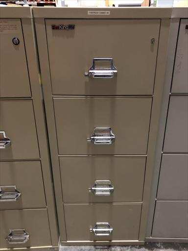 FIRE KING 25 4 DRAWER VERTICAL FIRE FILE