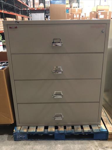 FIRE KING FIREPROOF 4 DRAWER LATERAL FILE