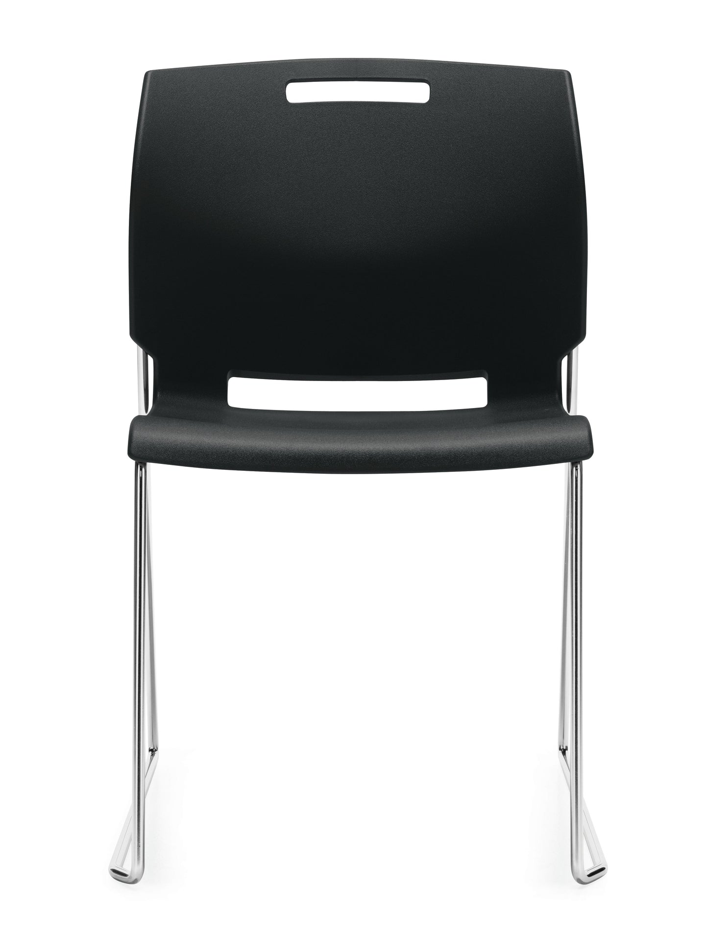 GLOBAL POPCORN WALL SAVER STACK CHAIR BLACK