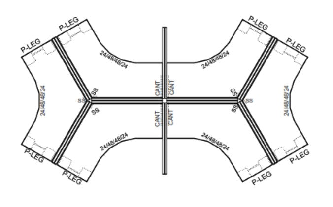 HAWORTH COMPOSE 6-PACK WORKSTATIONS