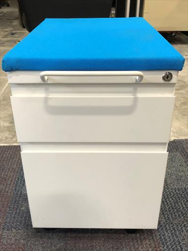 HAWORTH MOBILE BOXFILE PEDESTAL W SEAT CUSHION