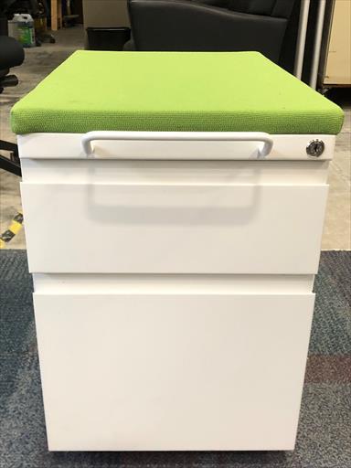 HAWORTH MOBILE BOXFILE PEDESTAL W SEAT CUSHION