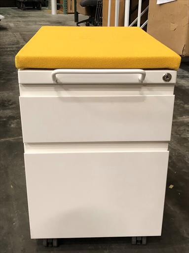 HAWORTH MOBILE BOXFILE PEDESTAL W SEAT CUSHION