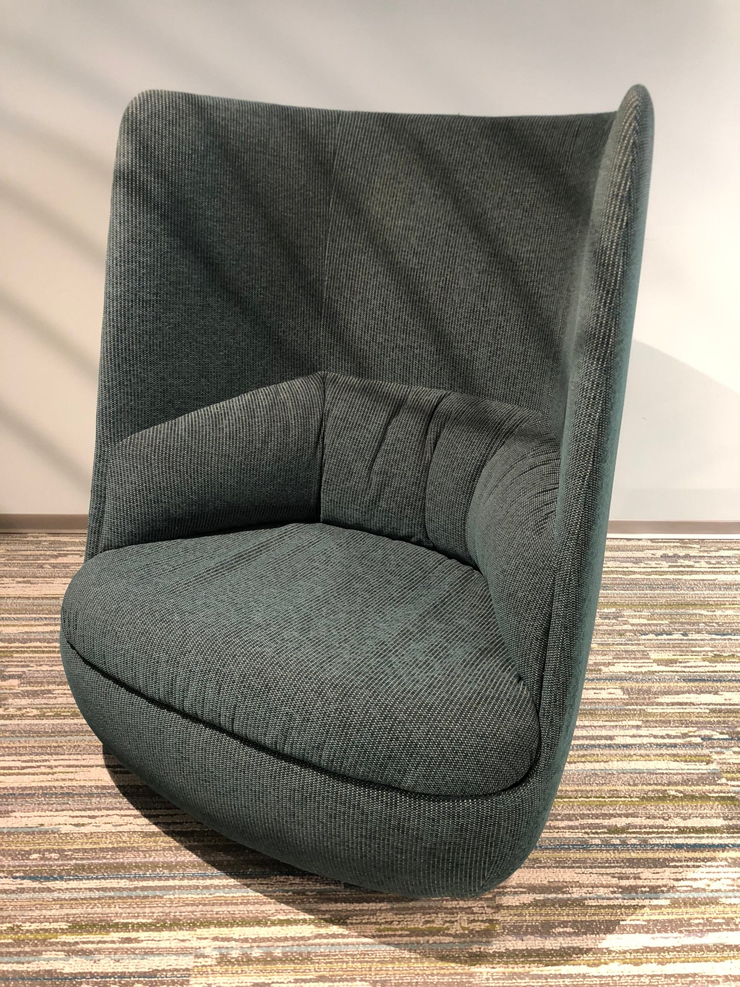 HIGHTOWER GIMBAL HIGHBACK ROCKER LOUNGE CHAIR - GREEN