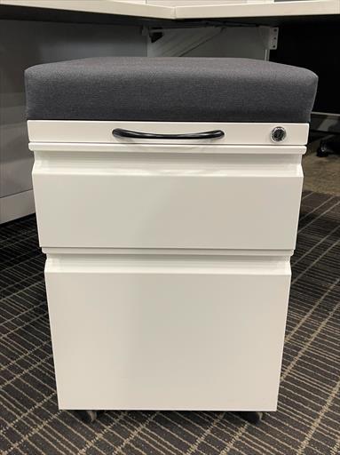 KNOLL MOBILE BOXFILE PEDESTAL W SEAT CUSHION