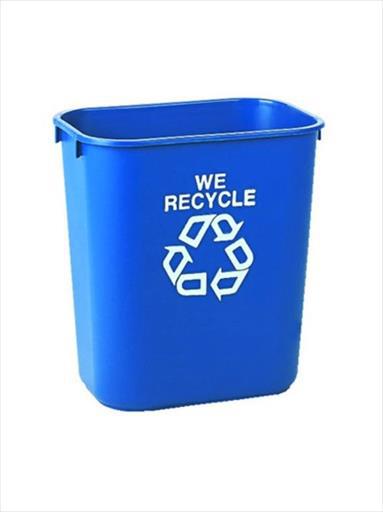 RUBBERMAID WE RECYCLE BIN