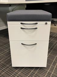 KNOLL MOBILE BOXFILE PEDESTAL W SEAT CUSHION
