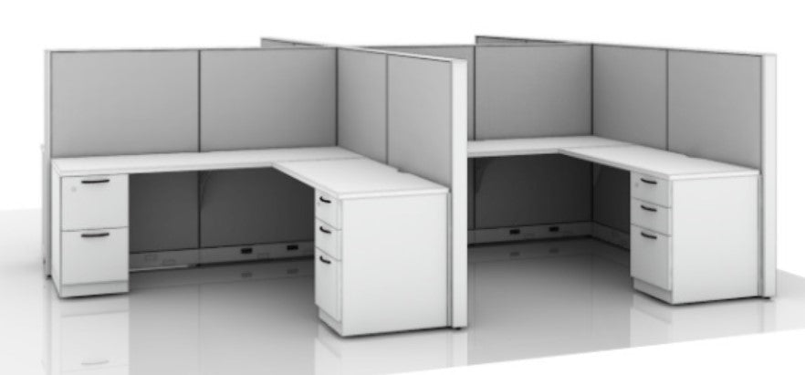 STEELCASE - ANSWER 6X6 WORKSTATION 4-PACK SQUARE TRIM