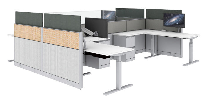 STEELCASE - ANSWER 6X6 WORKSTATION 4-PACK