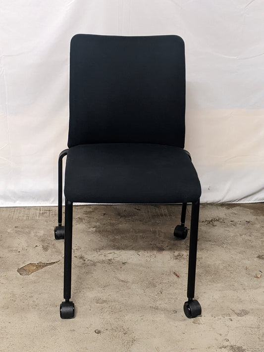 STEELCASE | REPLY STACKING CHAIR, UPHOLSTERED, LEG BASE, NO ARMS