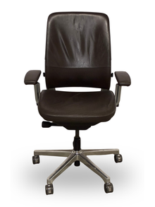 Amia Task Chair, Sewn Leather