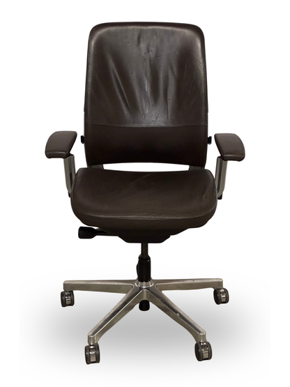 Amia Task Chair, Sewn Leather