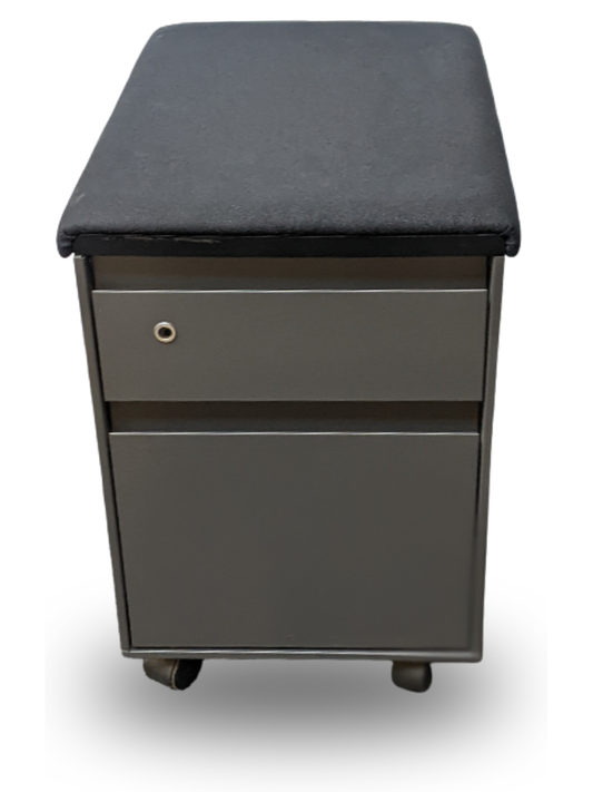 STEELCASE | MOBILE BOX/FILE PEDESTAL WITH CUSHION (NEED REFURBISHED)