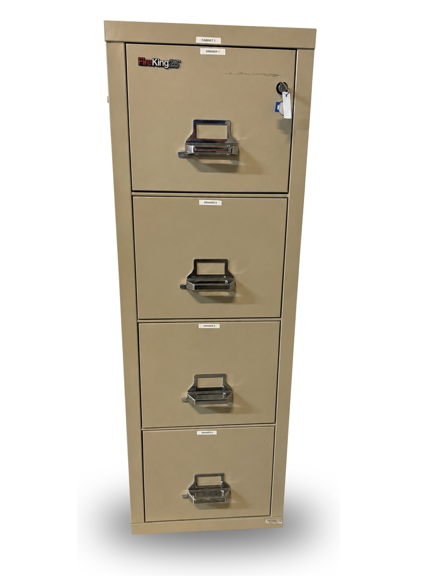 Vertical 4-Drawer Fireproof File Cabinet