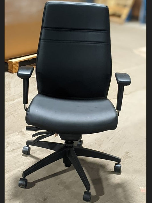 OFFICES TO GO | BLACK LUXHIDE TASK CHAIR