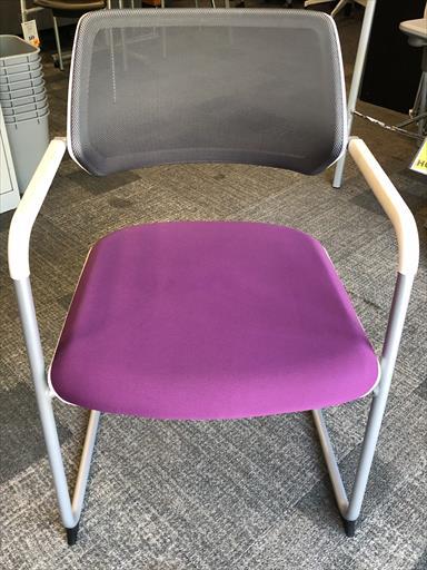 STEELCASE QiVi CHAIR SLED BASE MESH BACK