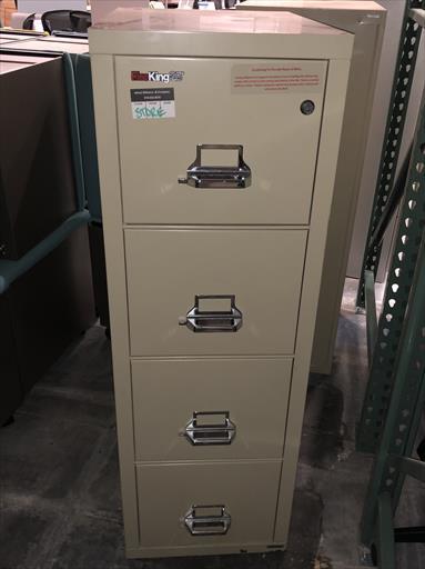 FIRE KING 4 DRAWER VERTICAL FILE