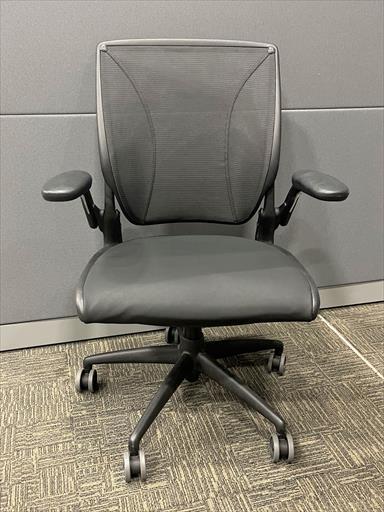 HUMANSCALE DIFFRIENT WORLD TASK CHAIR BLACK NEOPRENE SEAT