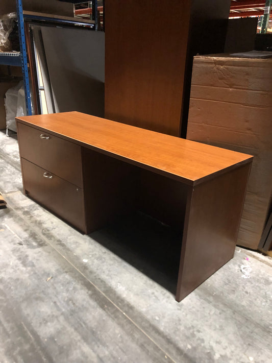 ARTOPEX CREDENZA WITH 2 DRAWER LATERAL FILE 72W X 24D CHERRY