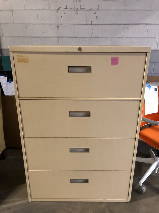 STEELCASE 4 DRAWER LATERAL FILE NEED REFURBISHED