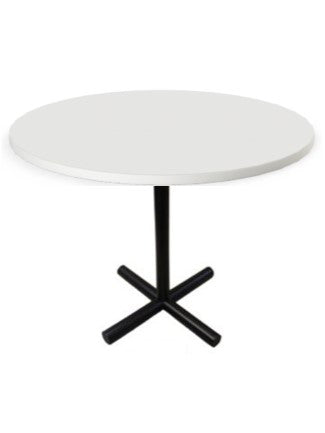 PREOWNED 36" ROUND TABLE BLACK X-BASE