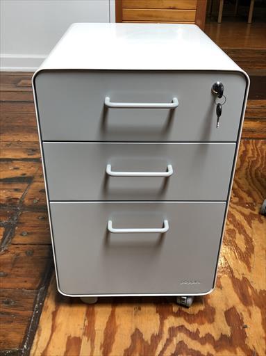 POPPIN STOW FILE CABINET MOBILE 3 DRAWER