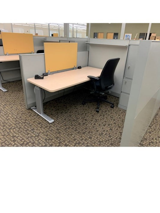 STEELCASE ANSWER 6' x 6' 10-PACK WORKSTATION - GOLD SCREEN