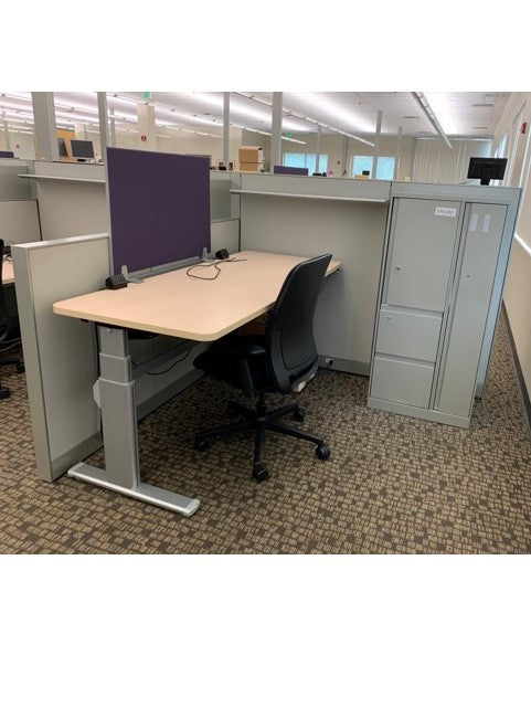 STEELCASE ANSWER 6' x 6' 10-PACK WORKSTATION - PURPLE SCREEN