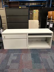 STEELCASE | COMBINATION STORAGE CREDENZA,  RIGHT - HAND OPEN END