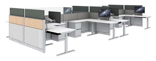 STEELCASE - ANSWER 6X6 WORKSTATION 8-PACK